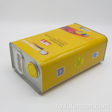 Recipient metalic pătrat pentru vopsea auto